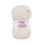 DIY breipakket sjaaltje Katia Fur Moda Pailletes