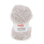 DIY breipakket sjaaltje Katia Fur Moda Pailletes