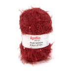 DIY breipakket sjaaltje Katia Fur Moda Pailletes