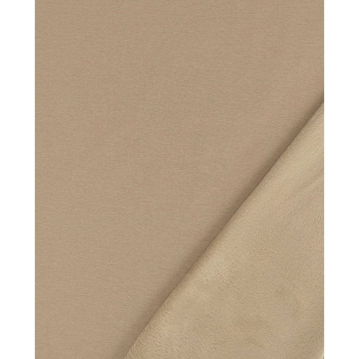 Alpen Sweat Cotton – Taupe | Warme Tweelaagse Alpen Fleece
