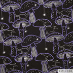 Poplin halloween purple muchroom Stitch & Sew