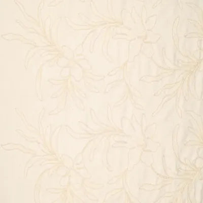 Luana Cotton Gabardine Embroidery Off White