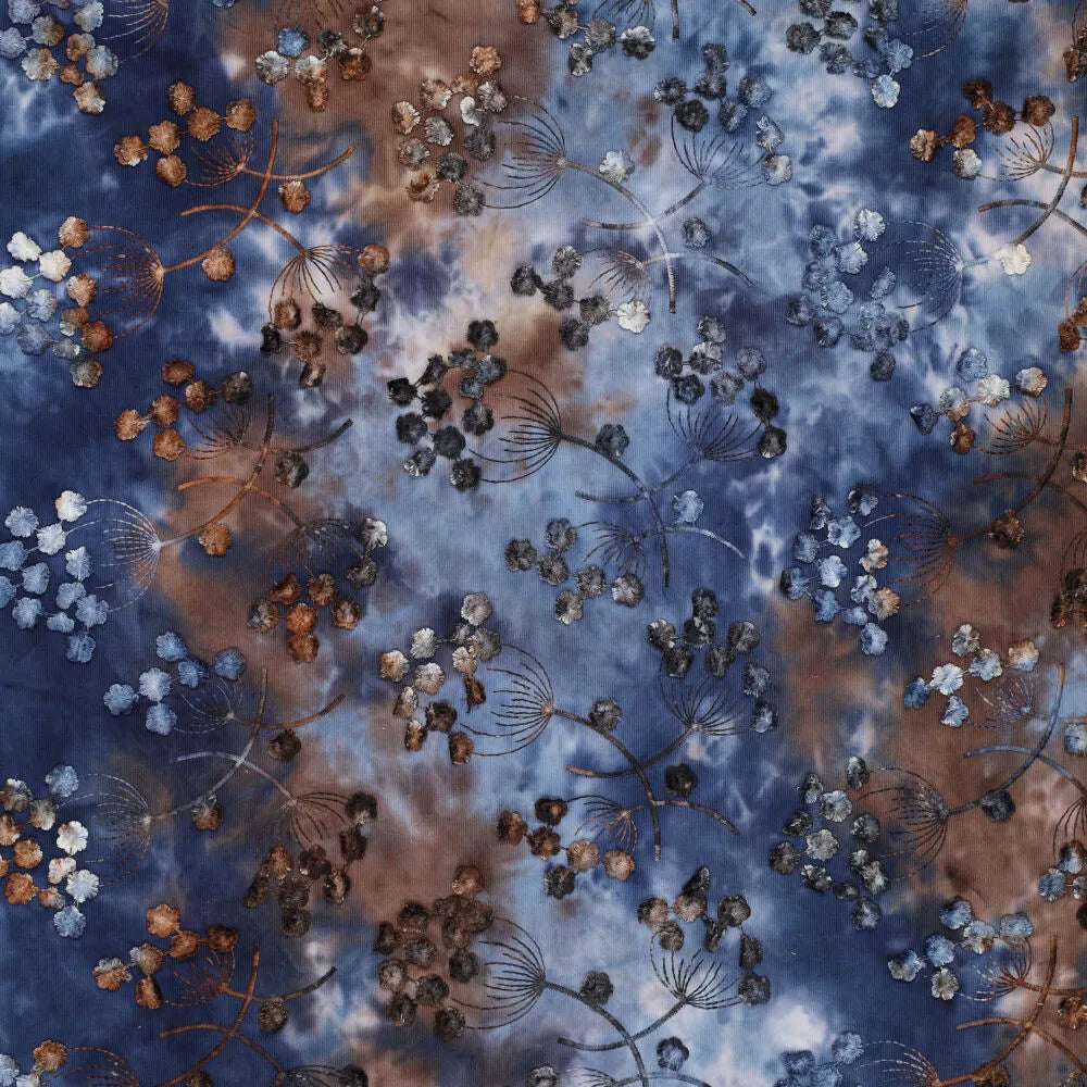 Tie Dye 21W Corduroy Dandy Dark Blue