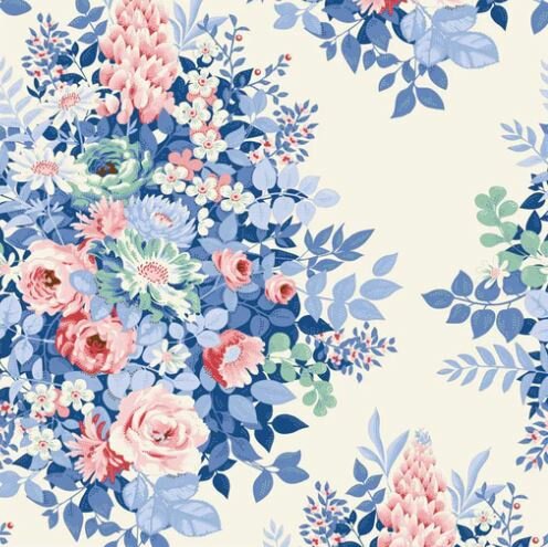 Tilda Whimsy Flower Cream – Something Blue Collectie