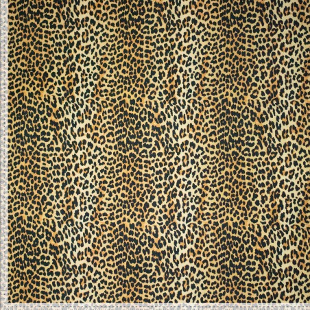 Woven Recycled Broken Denim – kleur 30 leopard