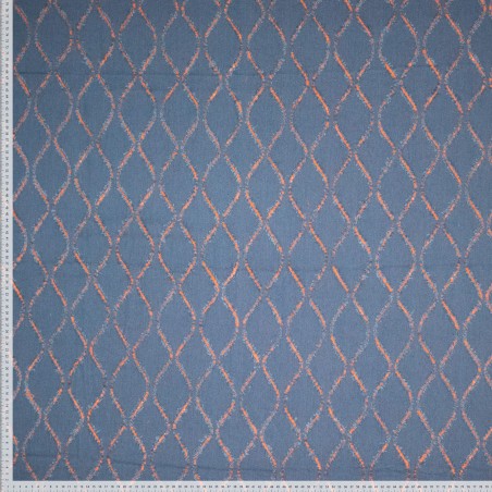 Woven Recycled Broken Denim stof kleur 50 – duurzame gerecyclede katoenmix