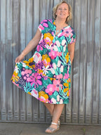 Viscose Stof Bloemen – Ecovero Bloemenprint 100%