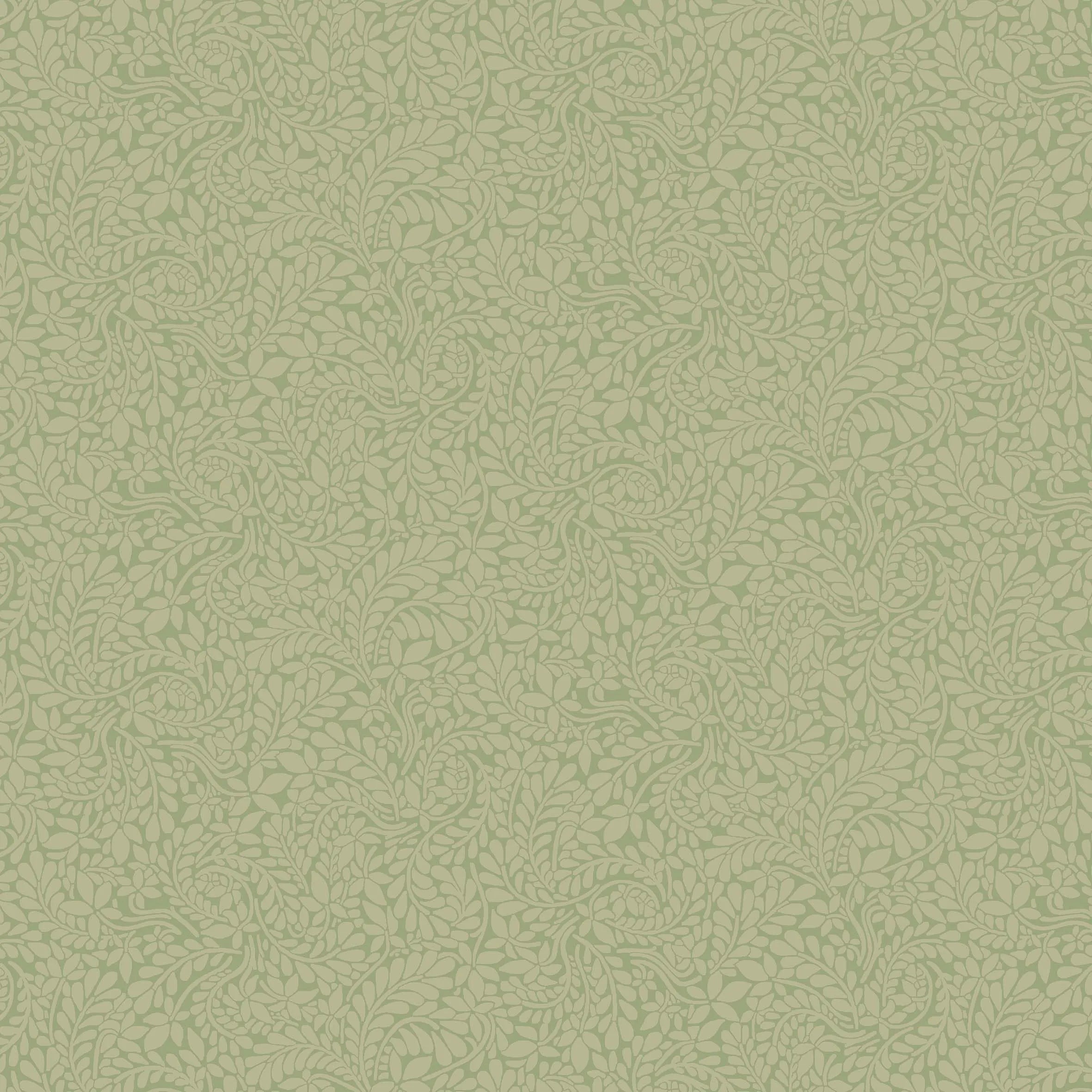 Katoenen stof met subtiel bladmotief uit de York Fern collectie van Liberty Fabrics