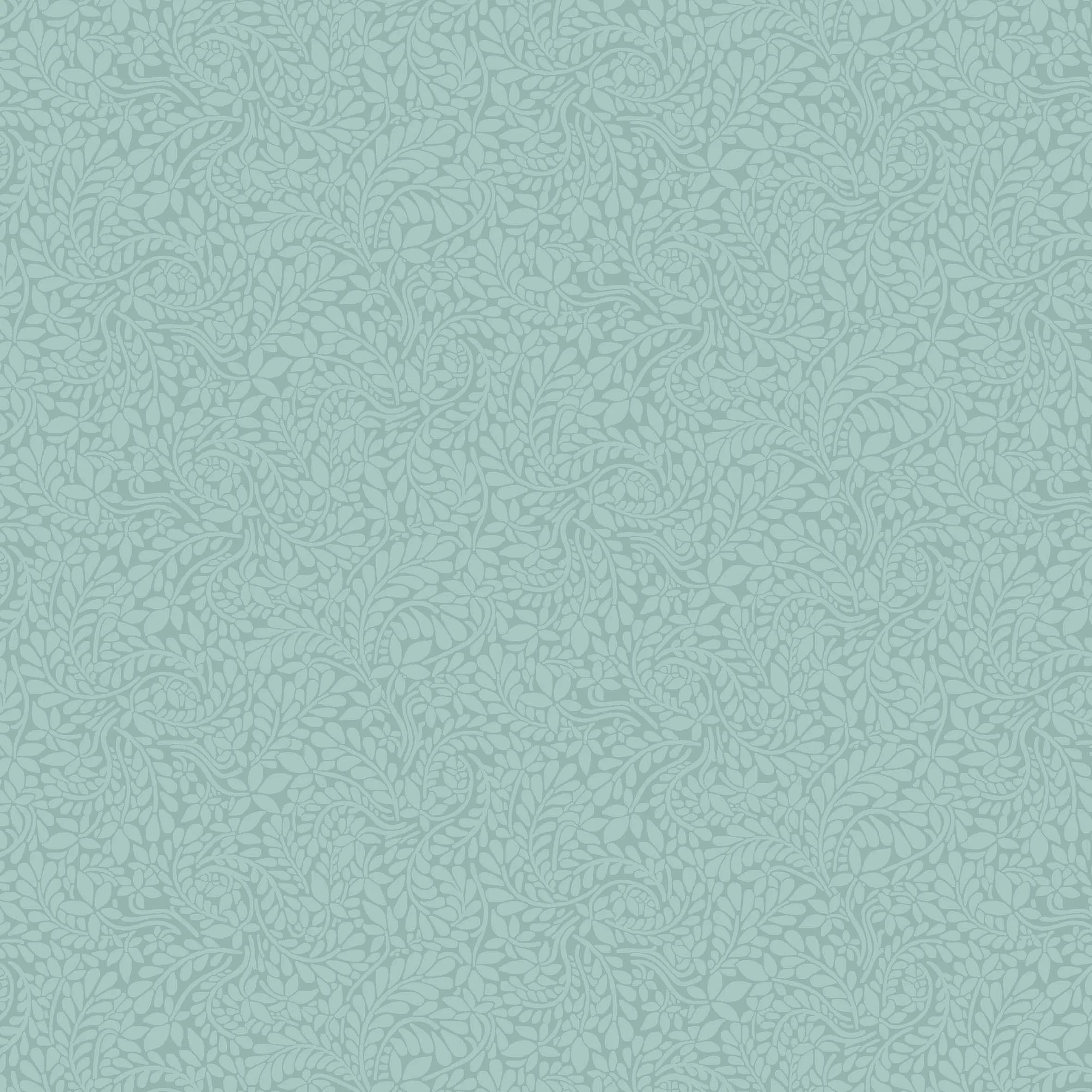 Katoenen stof met subtiel bladmotief uit de York Fern collectie van Liberty Fabrics