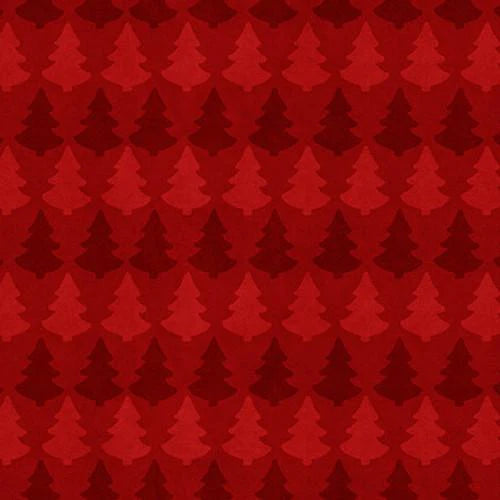 Katoenen kerststoffen uit de Timber Gnomies-collectie van Henry Glass – kabouters, dennenbomen en feestelijke prints”