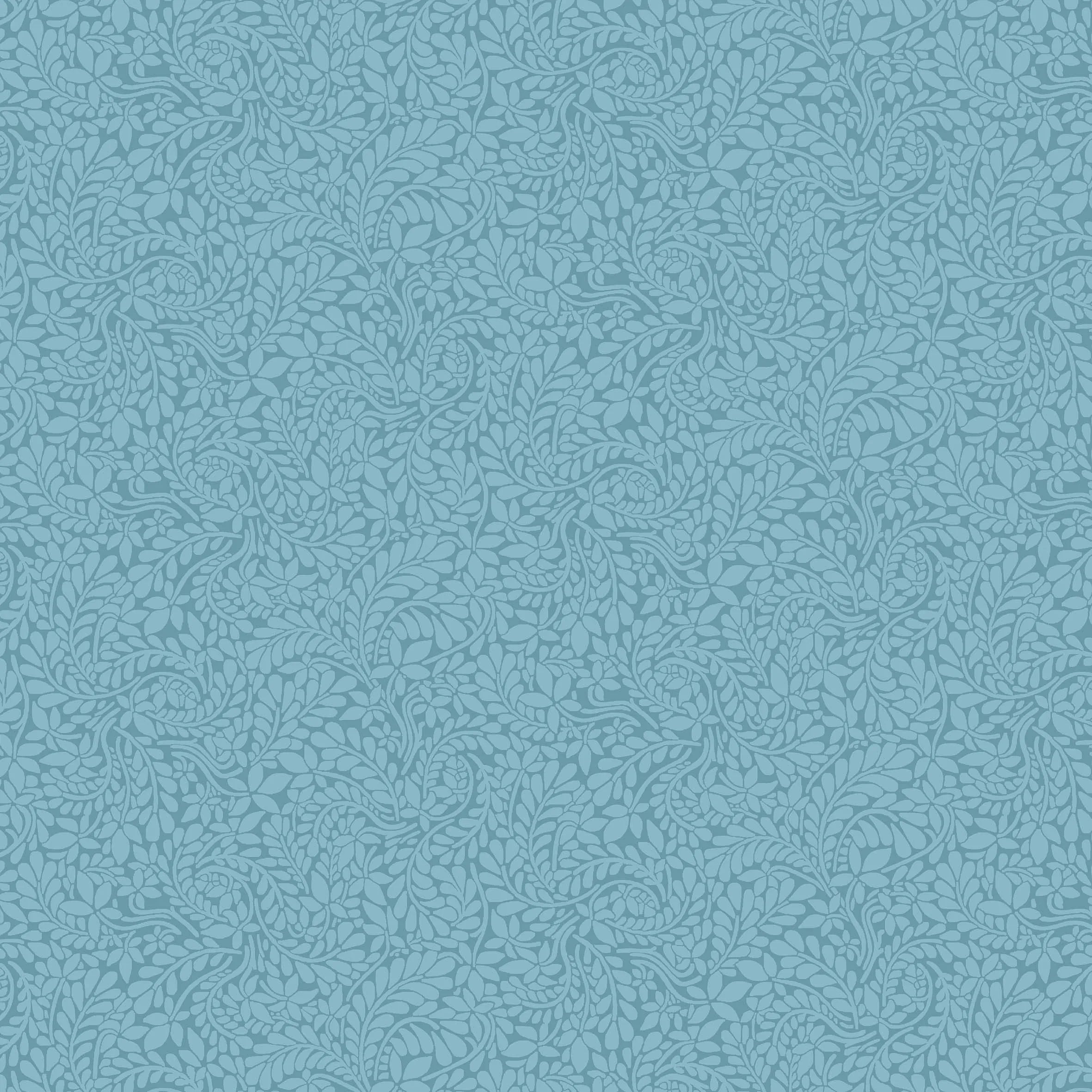 Katoenen stof met subtiel bladmotief uit de York Fern collectie van Liberty Fabrics