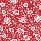Garden Redwork – Block Geo – Red | Timeless Treasures – 100% katoen quilting