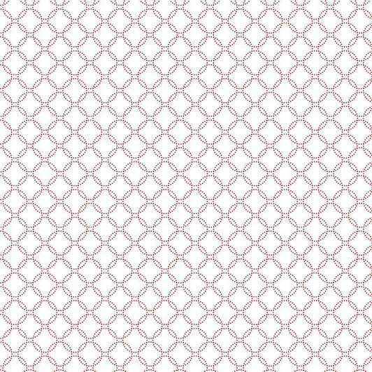 Garden Redwork – Block Geo – Red | Timeless Treasures – 100% katoen quilting