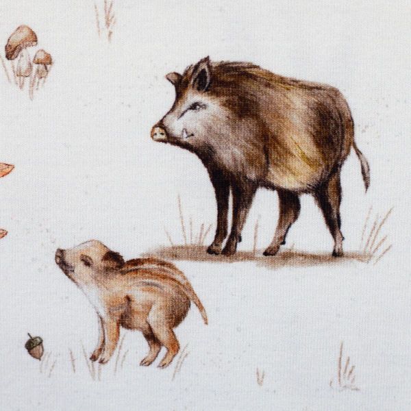 Jersey wilde zwijnen crème