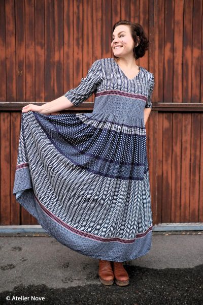 Swafing Viscose Webware “Molina” – grafisch – ±150 cm breed Stitch & Sew