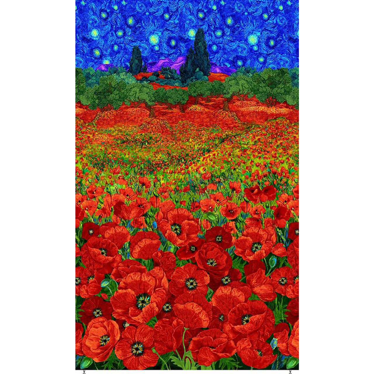 poppy dreams quilt stof