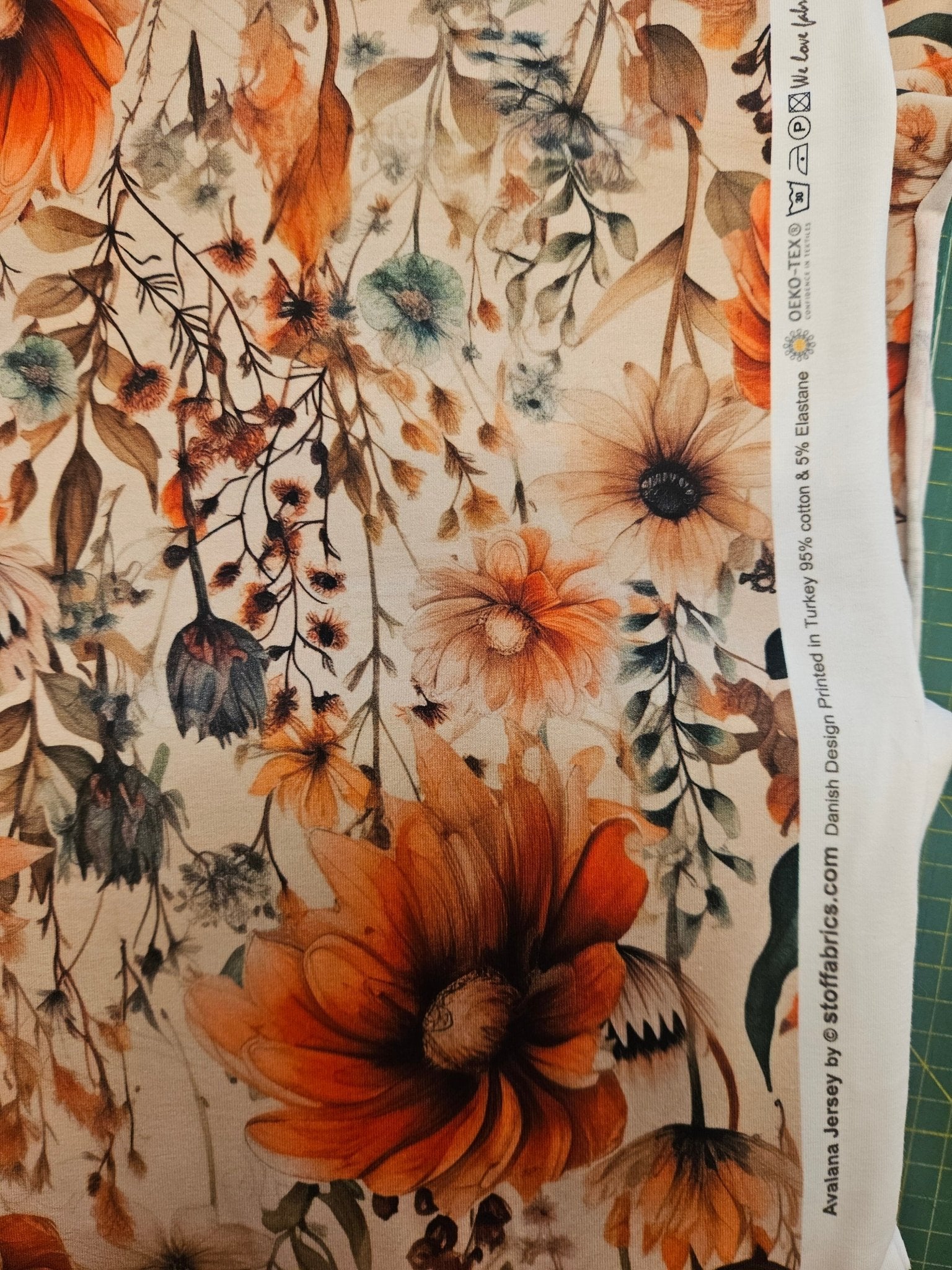 Avalana Jersey – Botanisch Bloemenprint - Stitch & Sew