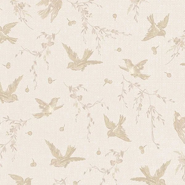 Birdsong Quiltstof – Beige Vogel | Stitch & Sew - Stitch & Sew