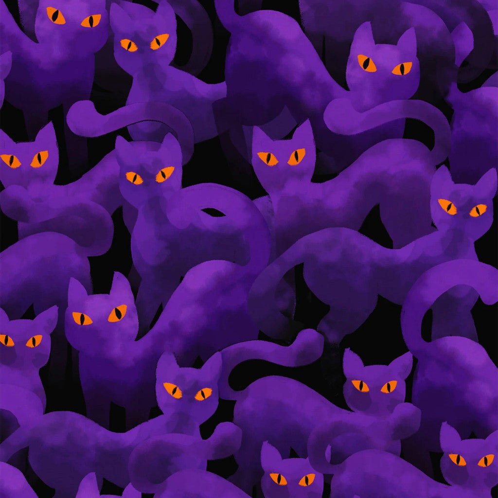 Boo Cats Purple Punch – Hoffman Fabrics - Stitch & Sew