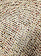 Bouclé mantelstof wit met multicolour - Stitch & Sew