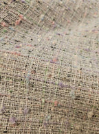 Bouclé Stof Pastelkleuren – Elegante Lichte Mantelstof - Stitch & Sew