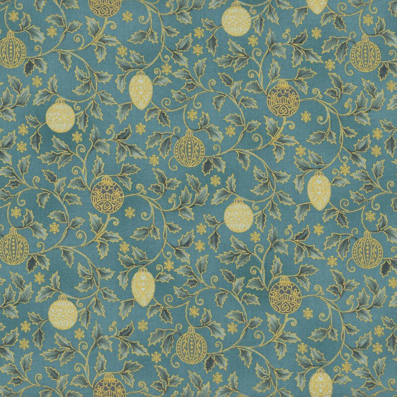 Christmas Stars – Teal Gold – 018 | Stitch & Sew - Stitch & Sew