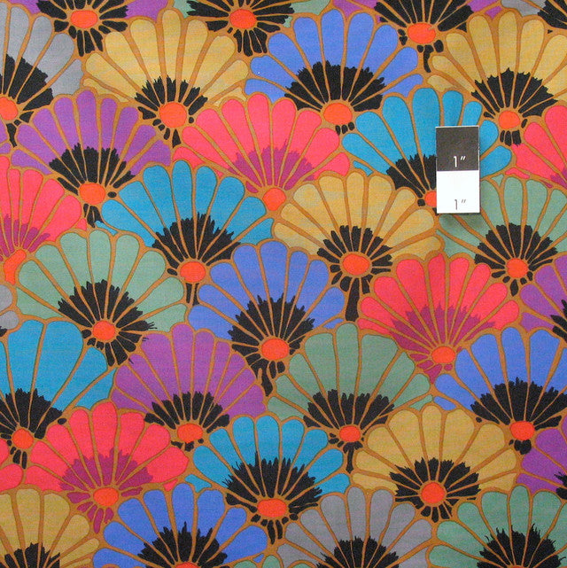 Kaffe Fassett Thousand Flowers Multi-kleurige katoenen stof – perfect voor patchwork, quilts en modeaccessoires