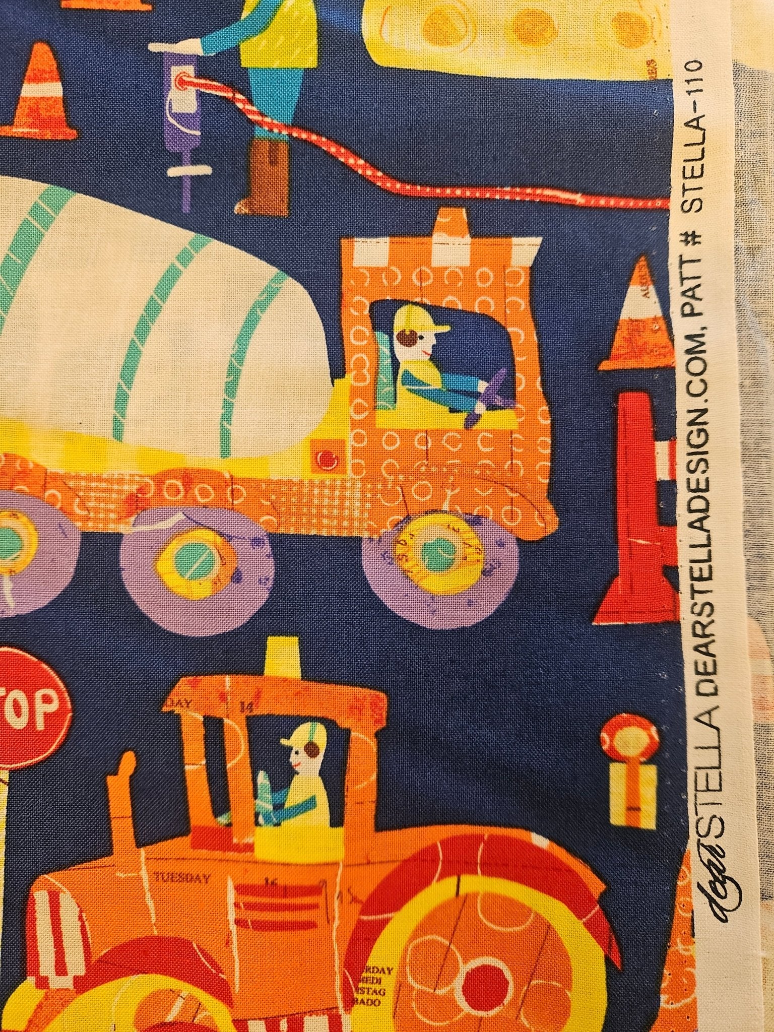 Construction Zone Quiltstof | per 10 cm - Stitch & Sew