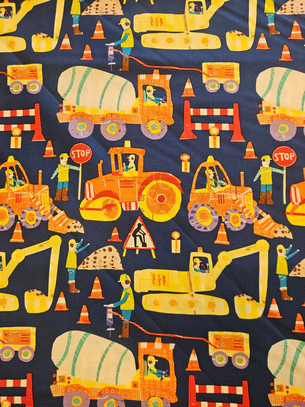 Construction Zone Quiltstof | per 10 cm - Stitch & Sew