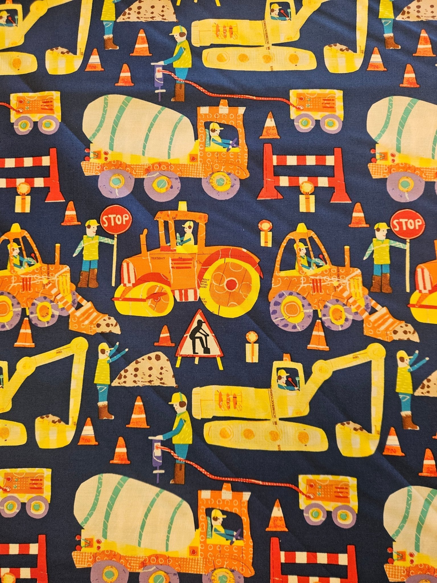 Construction Zone Quiltstof | per 10 cm - Stitch & Sew