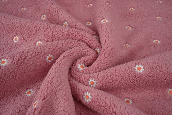 Curly Teddy Embroidered - Camilla Pink - Stitch & Sew