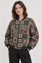 Damesbomber van gobelin patchworkstof