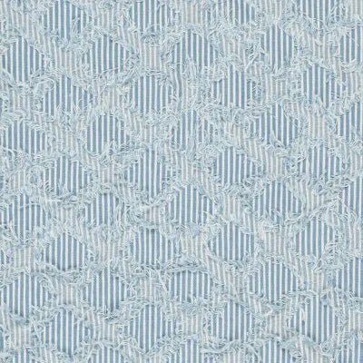 Denim Ruffle Stripes Lichtblauw - Stitch & Sew