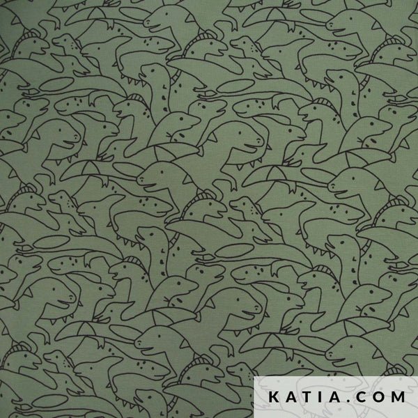 Dinos Team Sweat sweatshirt fabric - Stitch & Sew