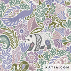 “Lichte 100% eco‑viscose met bloemen- en dierenprint in pasteltinten. Perfect voor zomerse jurken, blouses en accessoires