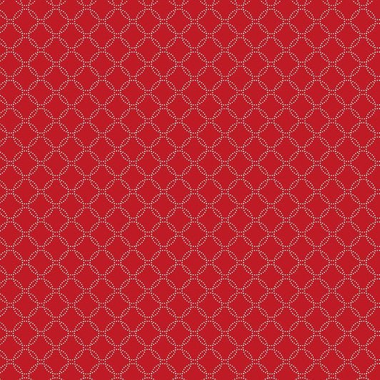 Garden Redwork – Ruitje rood - Stitch & Sew