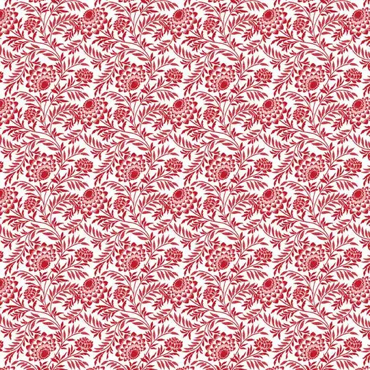 Garden Redwork – Wit bloem groot - Stitch & Sew