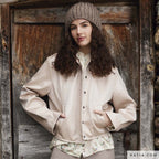 Gevlochten Vegan Leerstof – Wit | 50% Viscose, 50% PU - Stitch & Sew