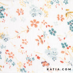 Gewatteerde Mousseline Forest Flowers – Country - Stitch & Sew