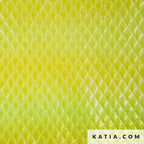 Holografische Polyesterstof 2276 – Geel | 70 cm breed - Stitch & Sew