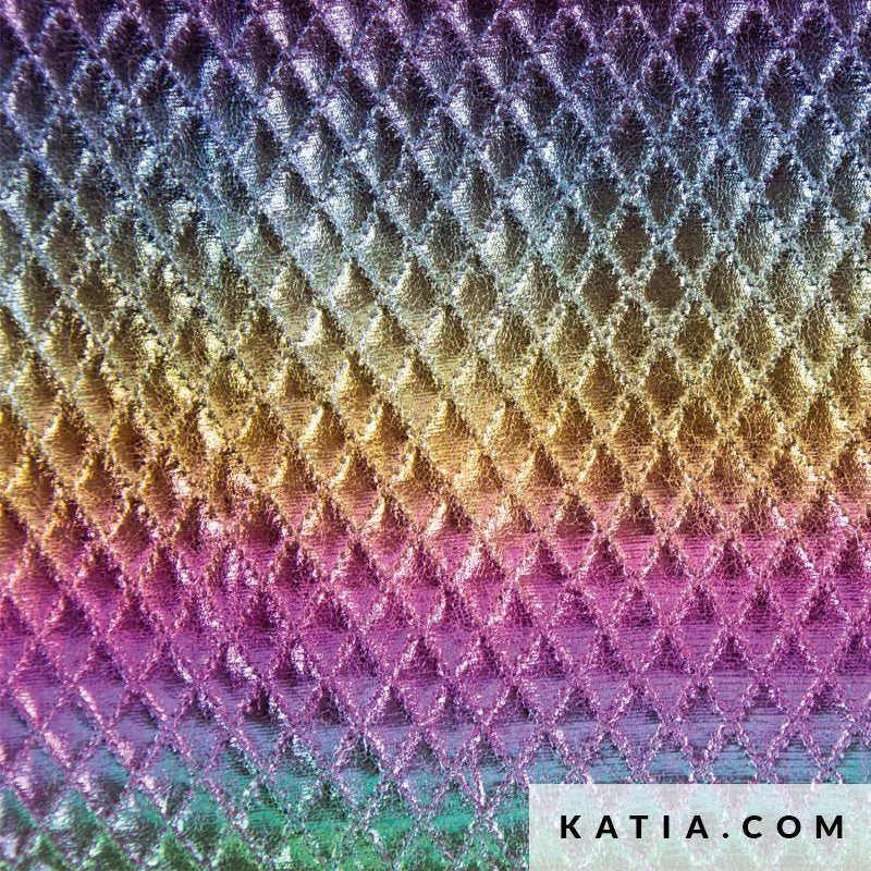 Holografische Polyesterstof 2276 – Multi | 70 cm breed