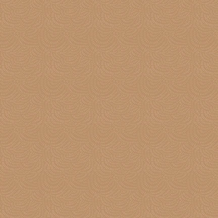 Crimp Biscuit – warme camel effen quiltstof van Rae Ritchie