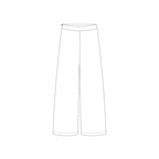 Ava Broek technische tekening - wide-leg naaipatroon