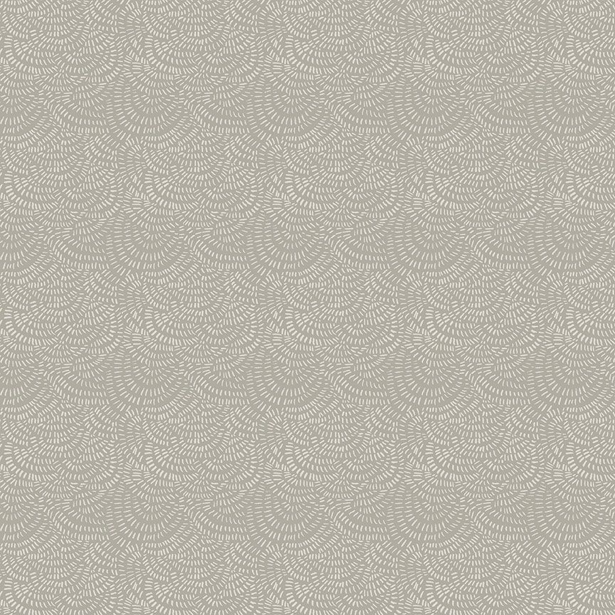 Crimp Limestone – warme grijsbeige effen quiltstof van Rae Ritchie