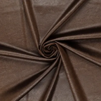 Leather Satin leer-look satijn bruin – detailopname textuur