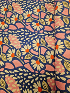 Karina+Kind Canvas Bloemenprint | Per 50 cm - Stitch & Sew