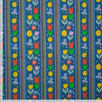 Karina+Kind Poplin Bloemen & Strepen | Per 50 cm - Stitch & Sew