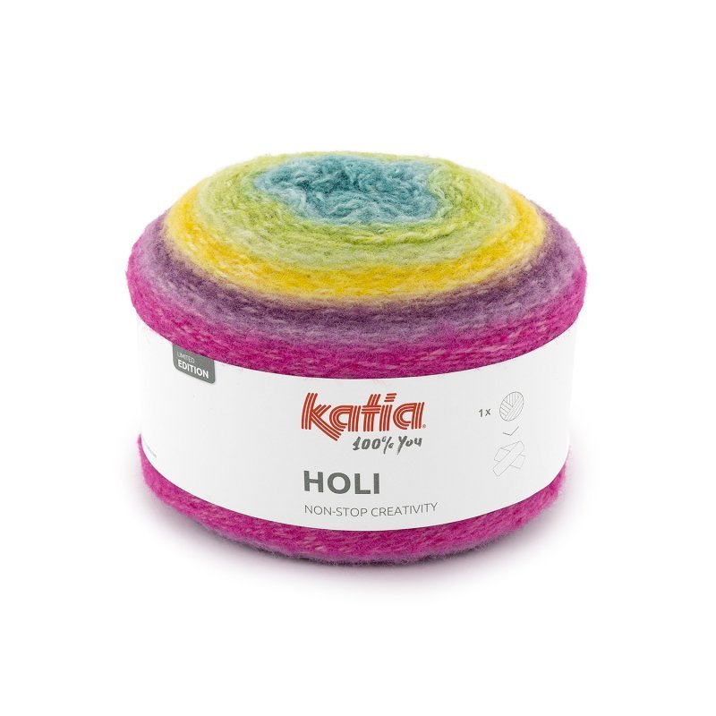 Katia Holi plush-effect multicolor yarn - Stitch & Sew