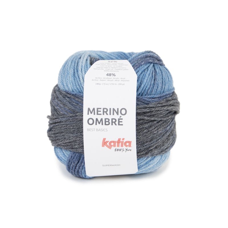 Katia Merino Ombré – Prachtig merino-acryl garen met subtiel kleurverloop - Stitch & Sew