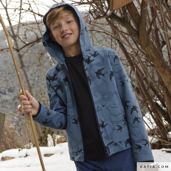 Katoenen Fleece Sky Flying Dreams
